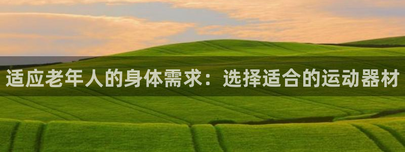 fb体育娱乐：适应老年人的身体需求：选择适合的运动器